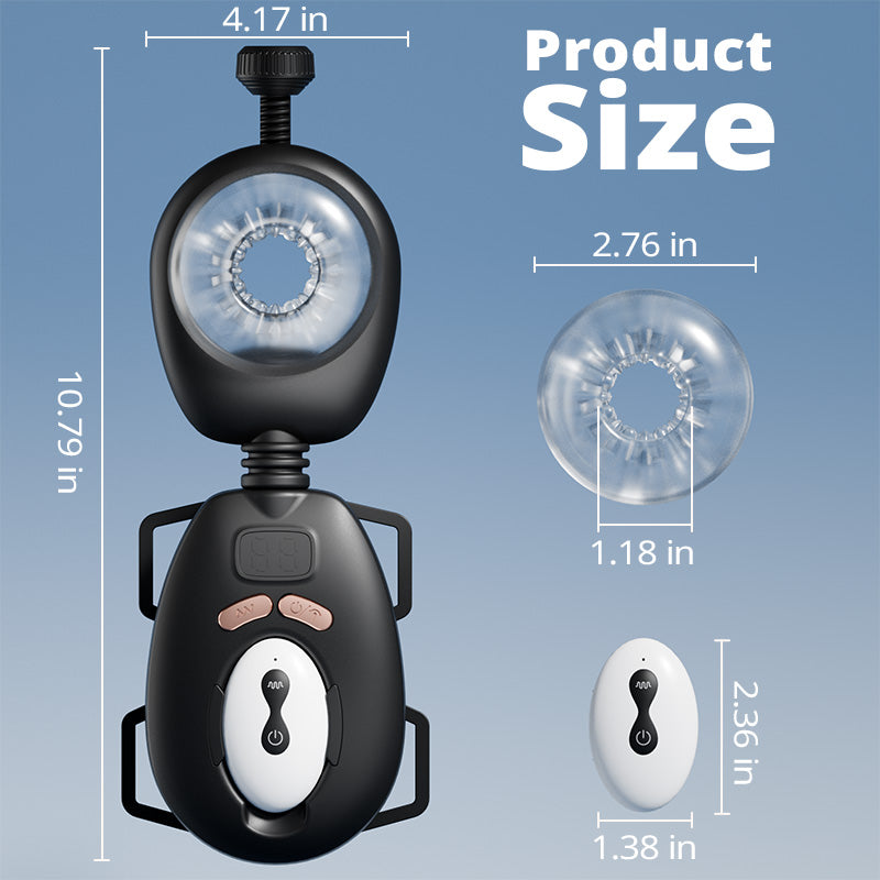 LustGear - Belt-Driven Wearable Vibrating Stroker Masturbation Cup - Tophatter Daily Deals