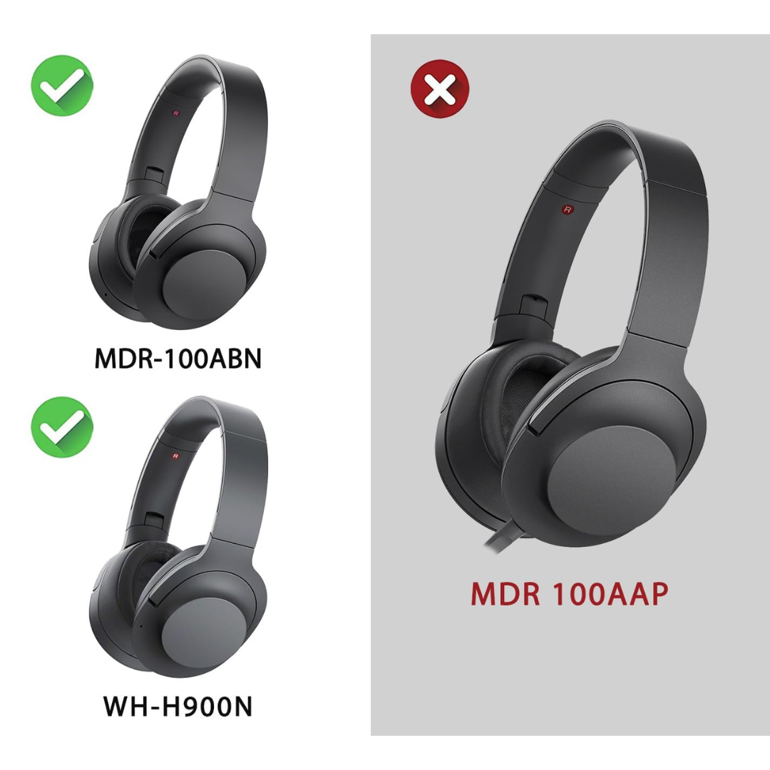 CS Replacement Ear Pad Cushions for Sony MDR-100ABN WH-H900N Headphones Audio Accessories - Tophatter Daily Deals
