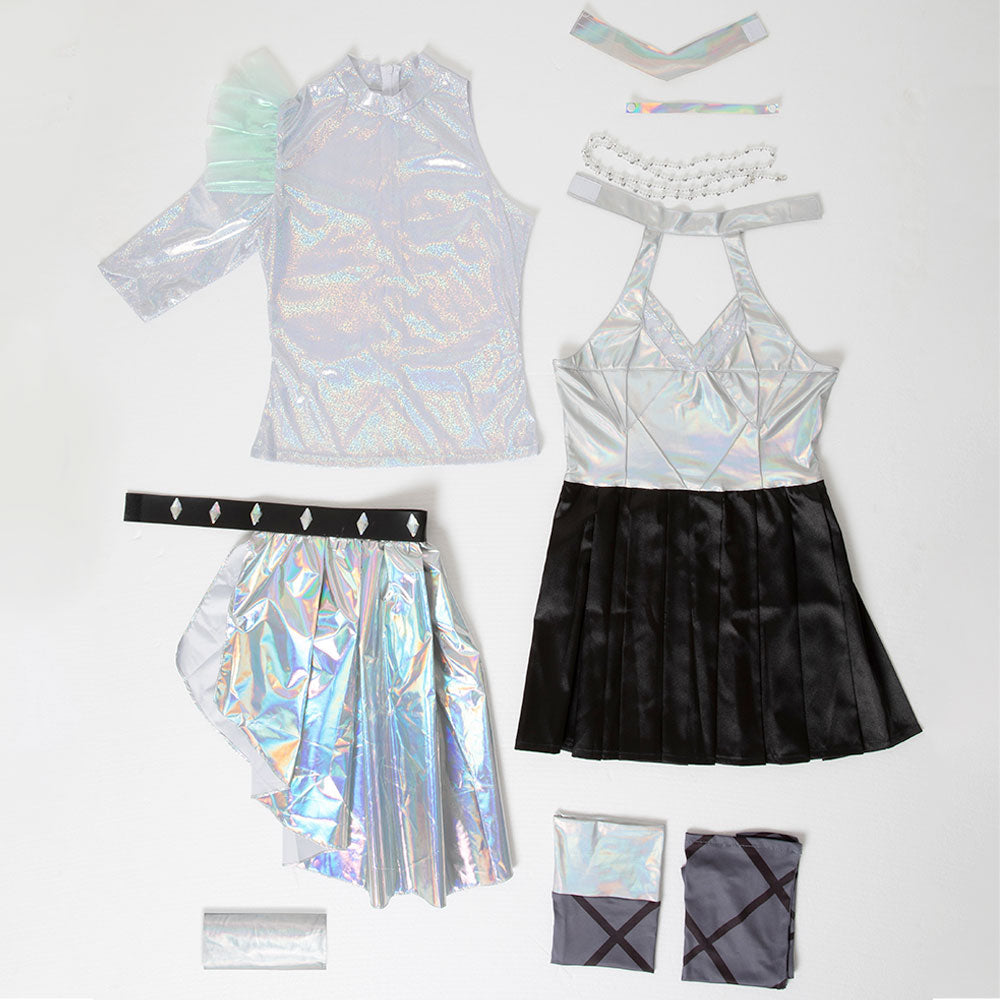 League Of Legends LOL KDA K/DA ALL OUT Seraphine Superstar Halloween Carnival Dance Dress Cosplay Costume Costume - Tophatter Daily Deals