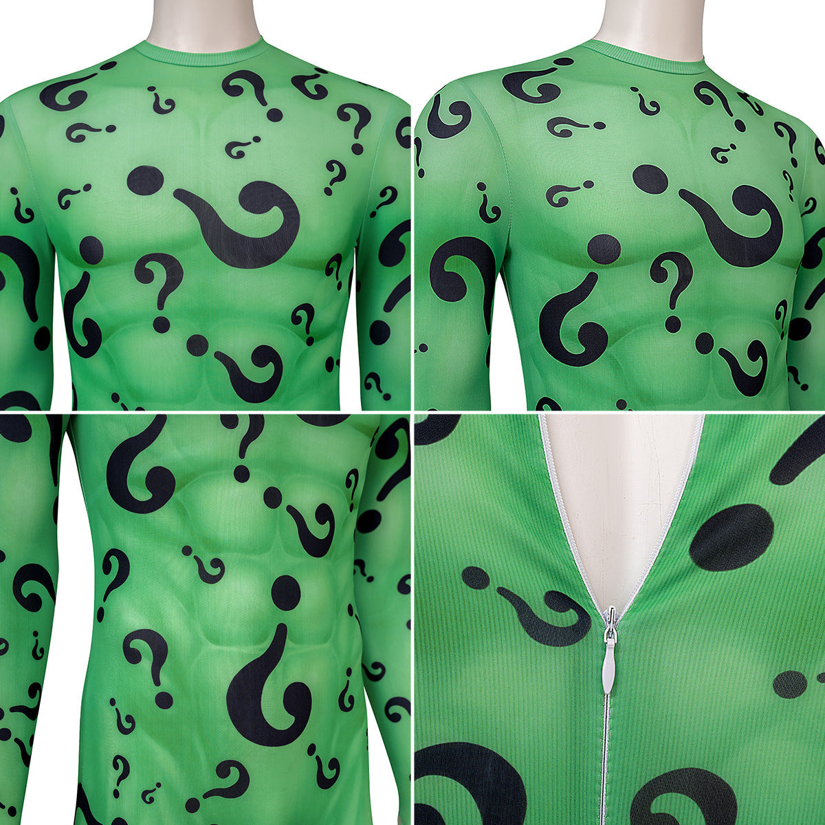 Batman Forever - Riddler Jumpsuit Cosplay Costume Costume - Tophatter Daily Deals