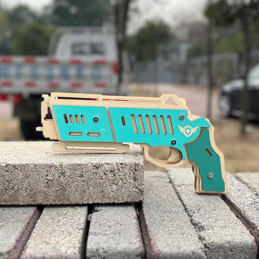 Hunting Eagle 3D Wooden Rubber Band Gun Model Kit - Tophatter Daily Deals
