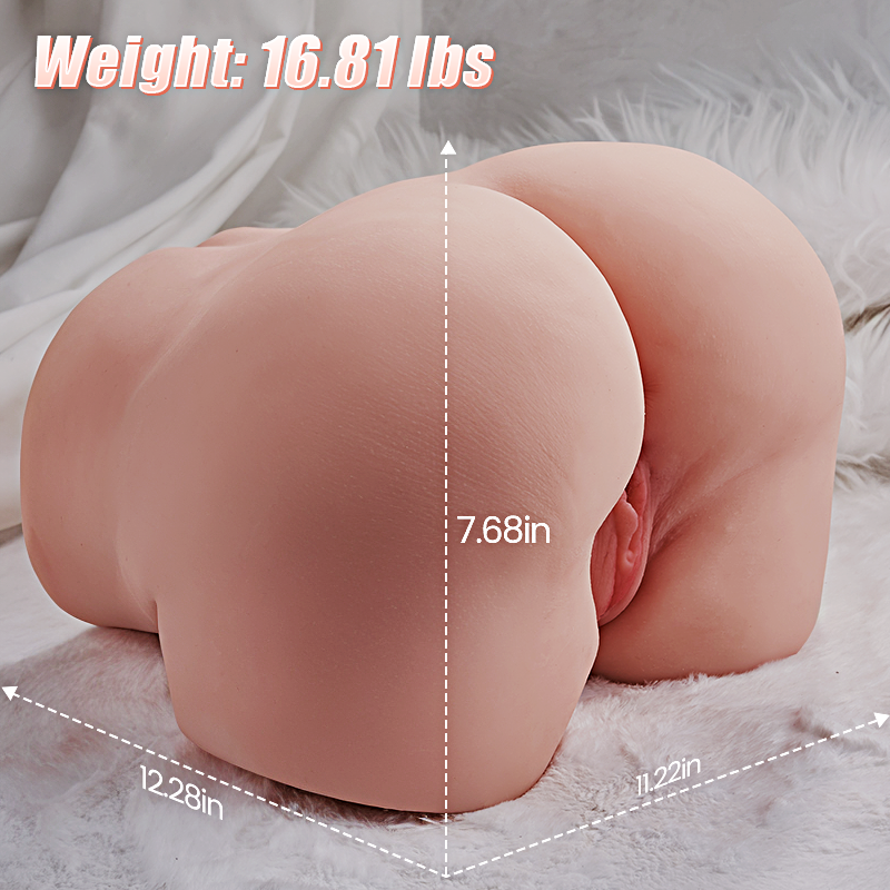 Elodie: [Upgrade Electric] 1:1 Copy Sucking Vibrating Big Plump Butt With Elasticity Male Masturbator 16.81 lbs Masturbators - Tophatter Daily Deals