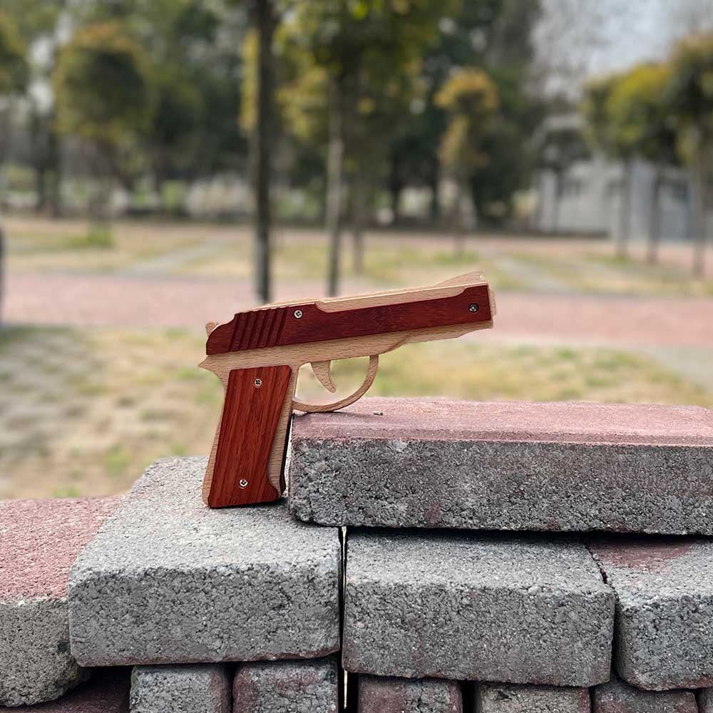 Wooden M9 Replica Rubber Band Gun - Tophatter Daily Deals