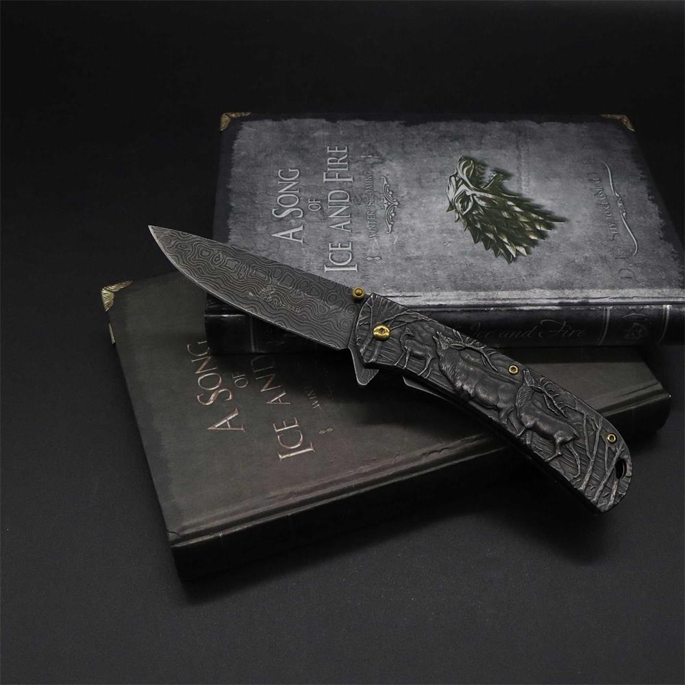 Fantastic Deer Family Folding Knife - Tophatter Daily Deals