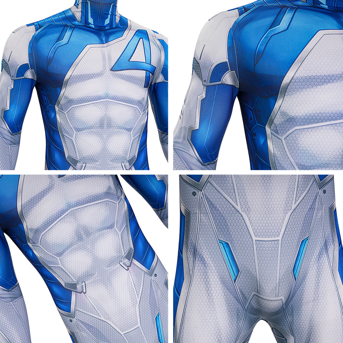 MAV Rivals Mr. Fantastic Blue Jumpsuit Cosplay Costume Costume - Tophatter Daily Deals