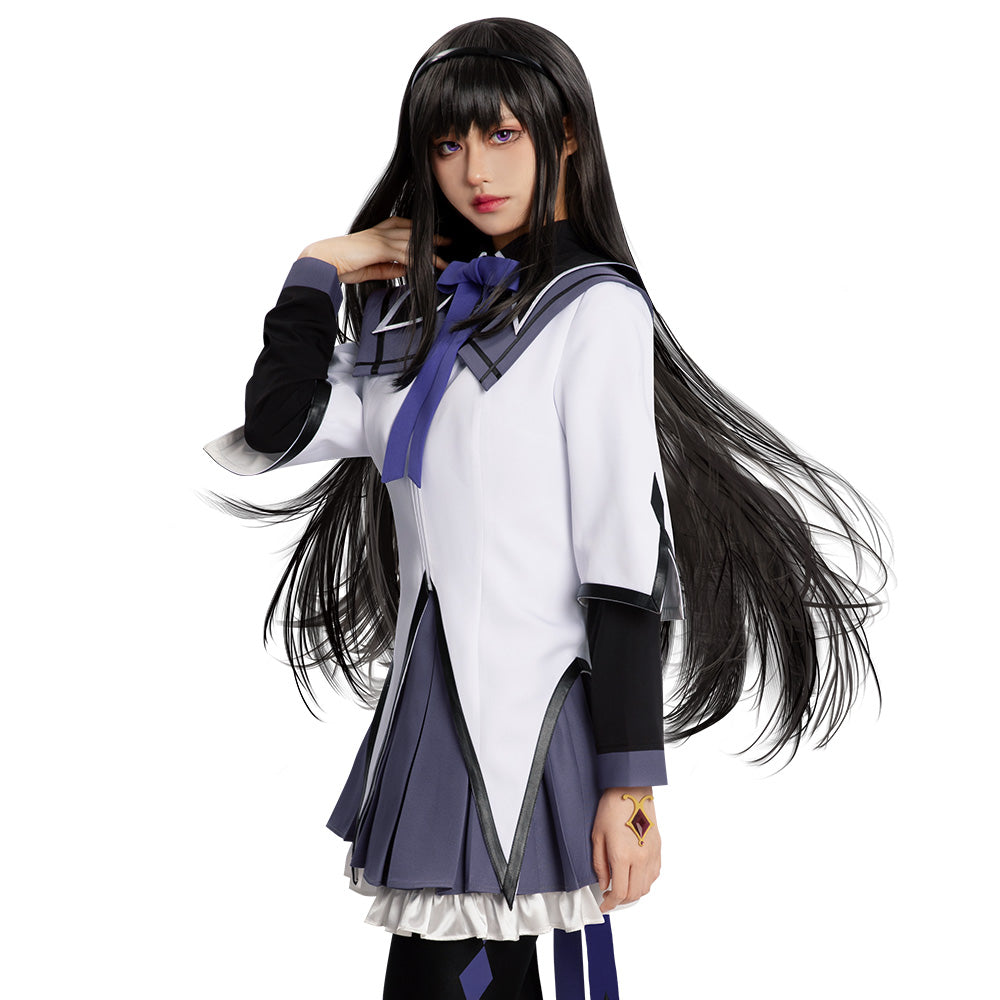 Puella Magi Madoka Magica Homura Akemi Cosplay Costume - Premium Edition Costume - Tophatter Daily Deals