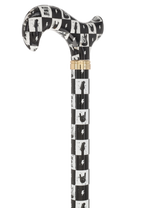 HD Pattern Designer Cane - Matching Handle & Shaft - Durable Adjustable Aluminum - Tophatter Daily Deals