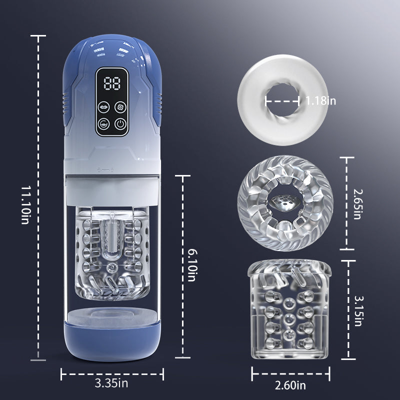 Empyrean - 5 IN 1 Function Male Stroker Masturbator & Penis Pump Masturbation Cup - Tophatter Daily Deals