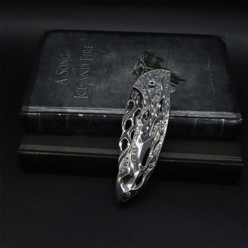 Fantastic Flame Shape Folding Knife - Tophatter Daily Deals