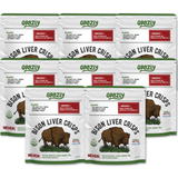Bison Liver Crisps - 100% Grass-Fed/Finished Plain 8 Pack Health & Wellness - Tophatter Daily Deals