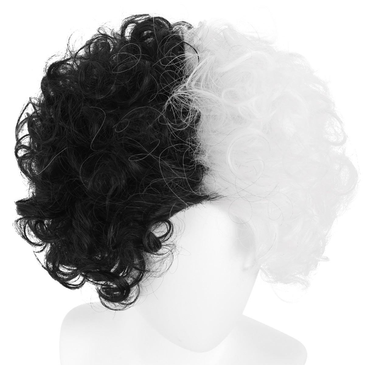 Disney Movie Cruella de Vil Black Silver Cosplay Wig Wig - Tophatter Daily Deals