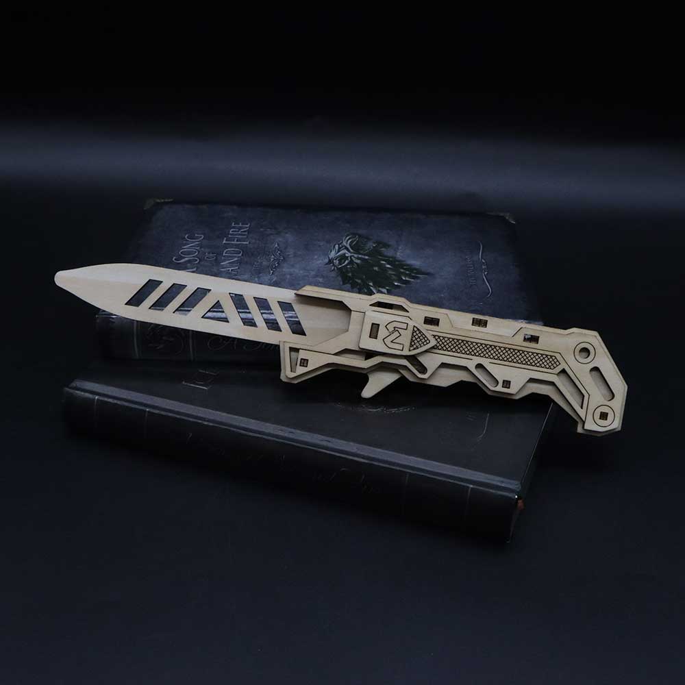 Wooden Ballistic Knife Model Kit 3D Puzzle - Tophatter Daily Deals