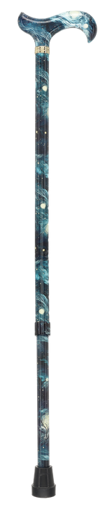 HD Pattern Designer Cane - Matching Handle & Shaft - Durable Adjustable Aluminum - Tophatter Daily Deals