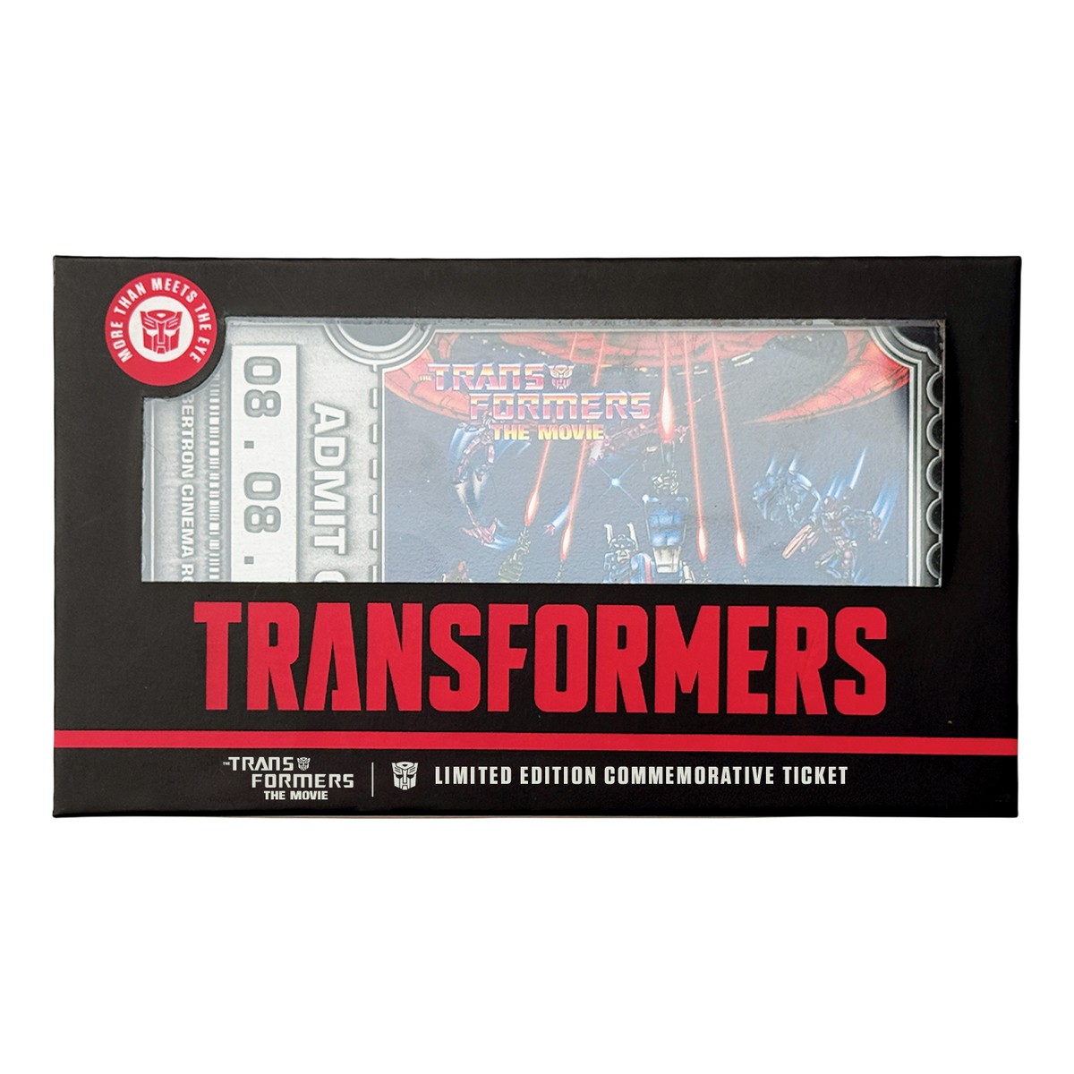 Transformers: The Movie – Limited Edition 40th Anniversary Metal Replica Movie Ticket Collectible Replica - Tophatter Daily Deals