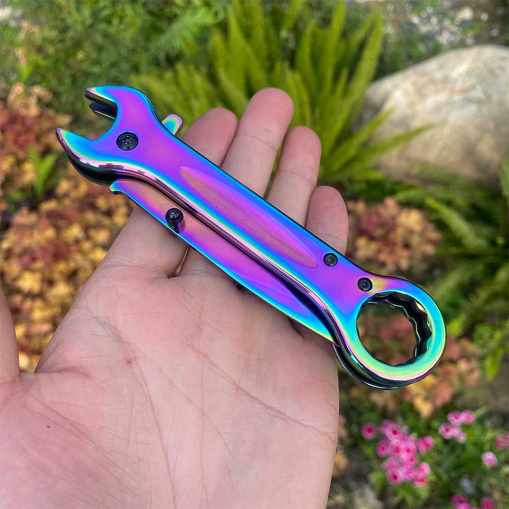 Spanner Folding Knife Cool Camping Knife - Tophatter Daily Deals