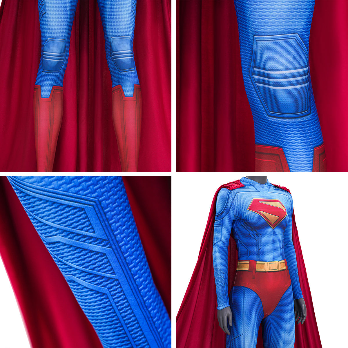 Superheroine Super Woman Jumpsuit Cosplay Costume Costume - Tophatter Daily Deals