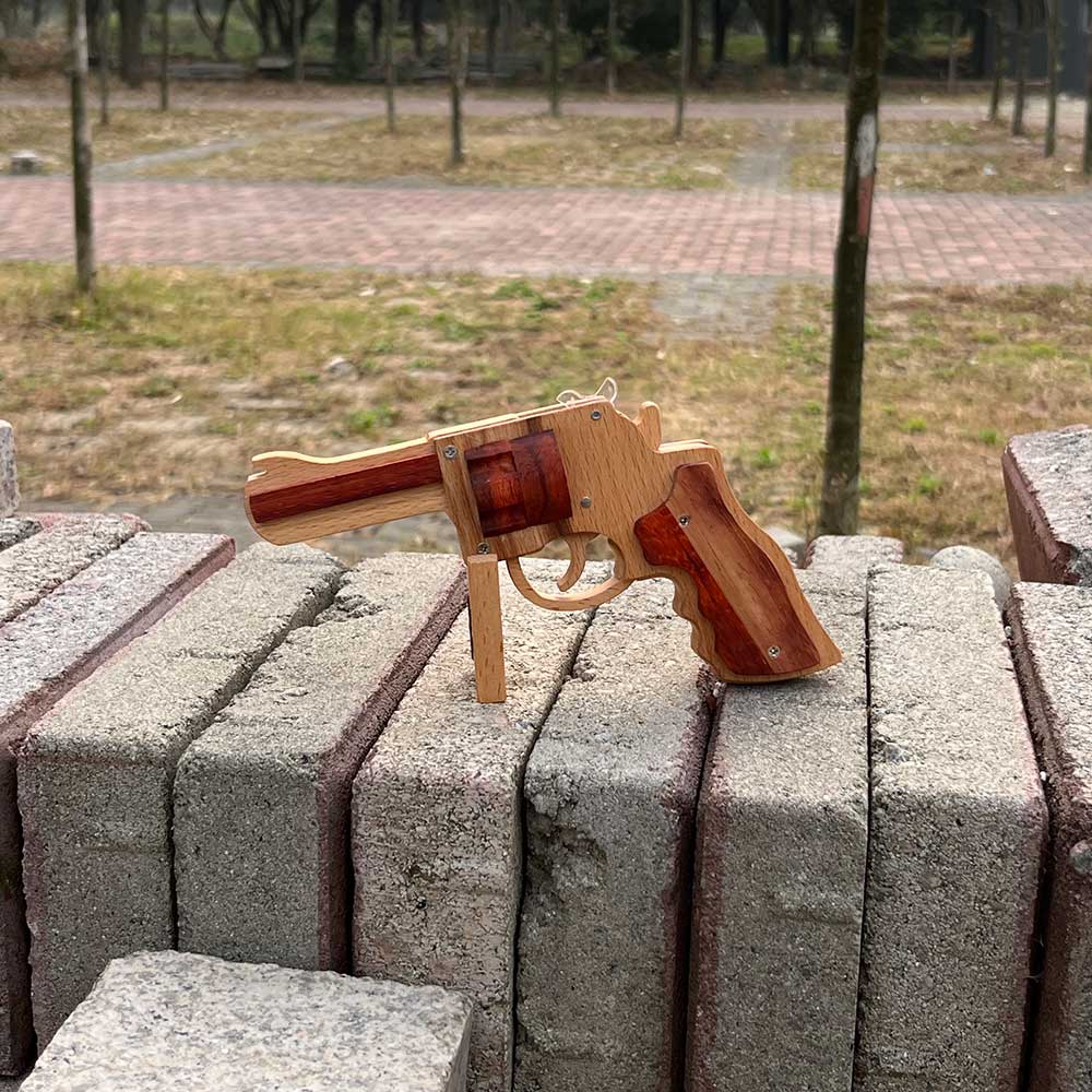S&W 625 Revolver Rubber Band Gun Wooden Model - Tophatter Daily Deals