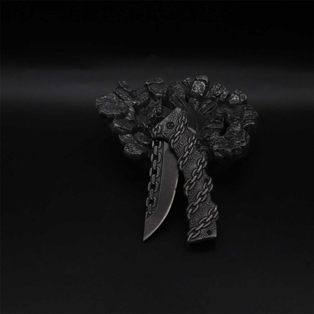 Cool Punk Knife Chain Folding Knife - Tophatter Daily Deals