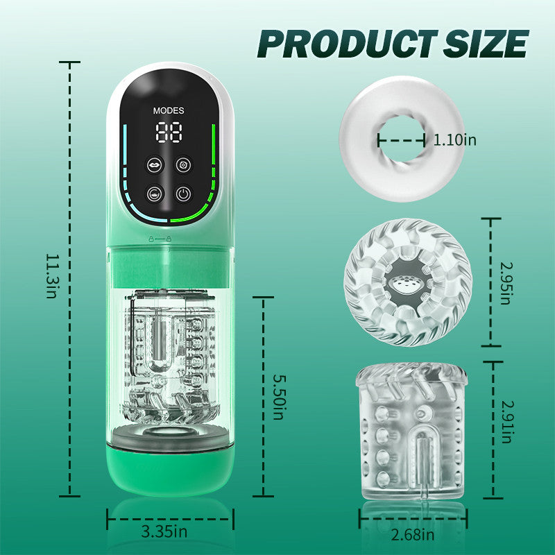 Heaven - 5 in 1 Function Automatic Male Masturbator & Suction Penis Pump Masturbation Cup - Tophatter Daily Deals