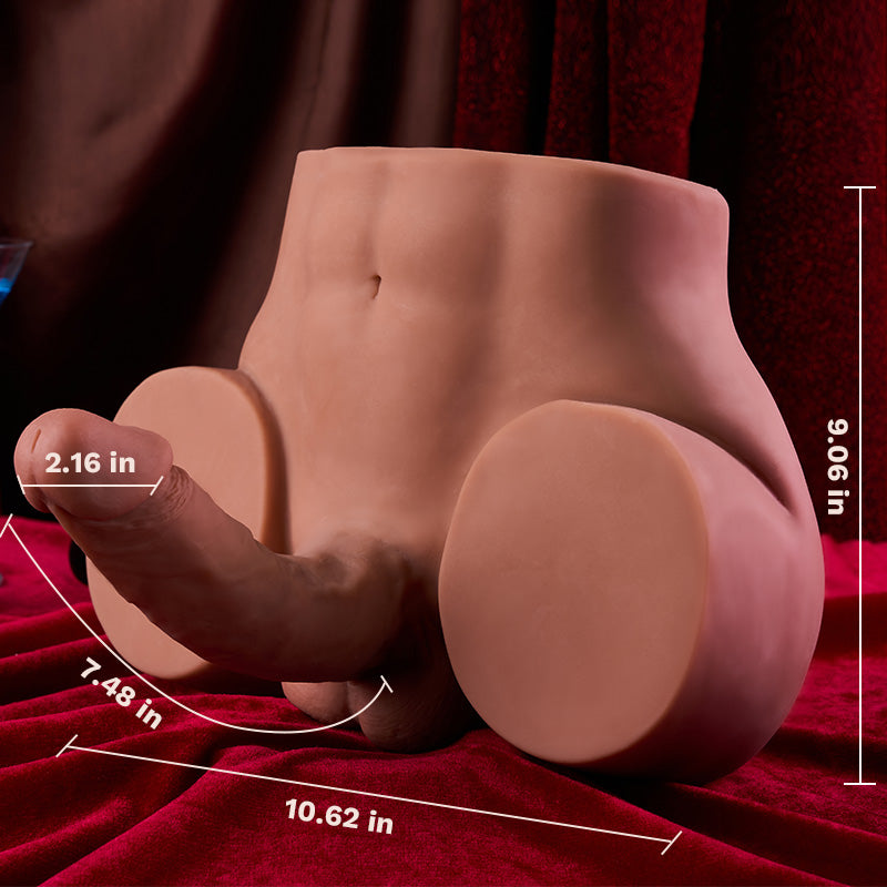 Austin - Realistic Butt with Dildo and Testis Tight Hole Unisex Sex Toy Masturbators - Tophatter Daily Deals