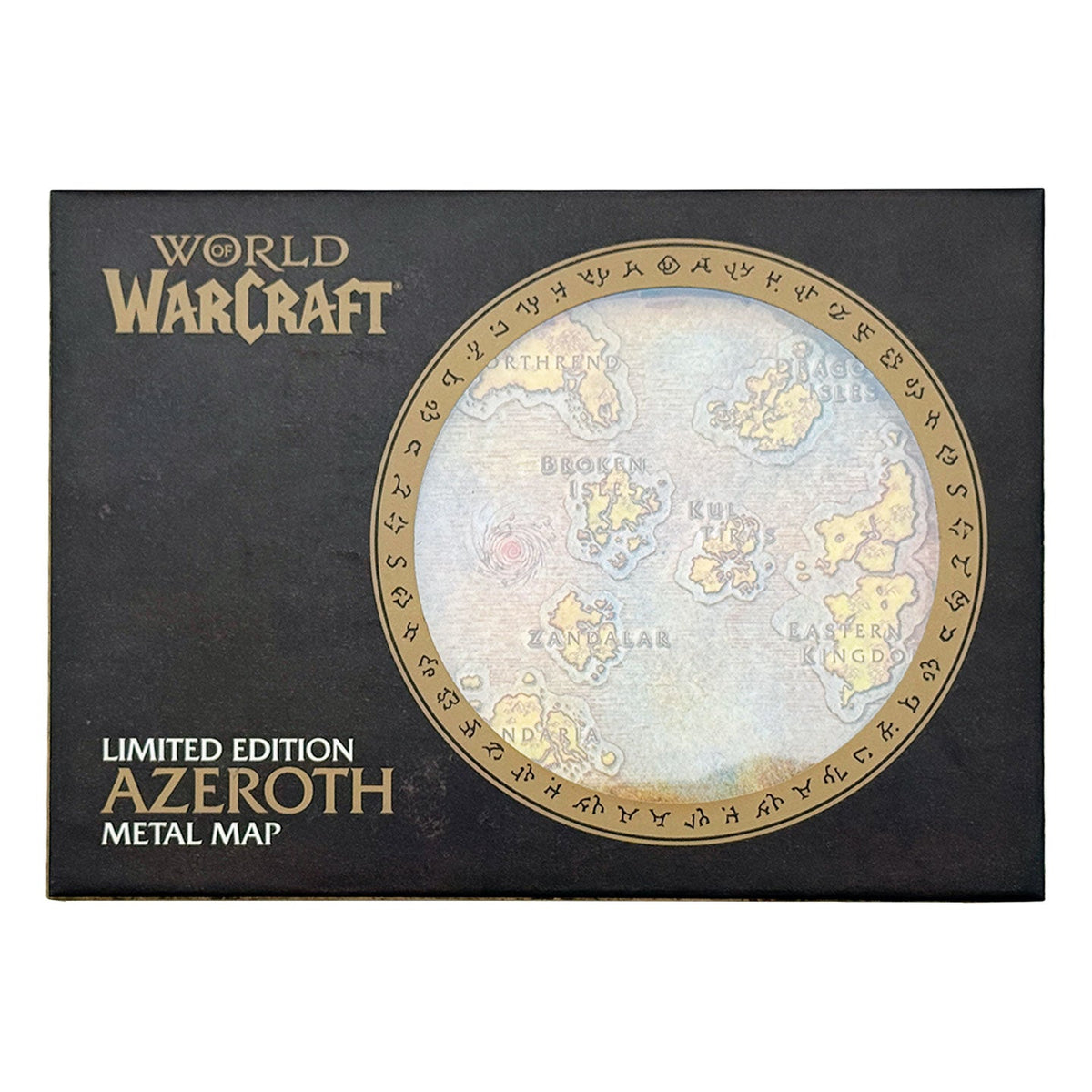 World of Warcraft - Limited Edition Metal Map of Azeroth Collectible - Tophatter Daily Deals