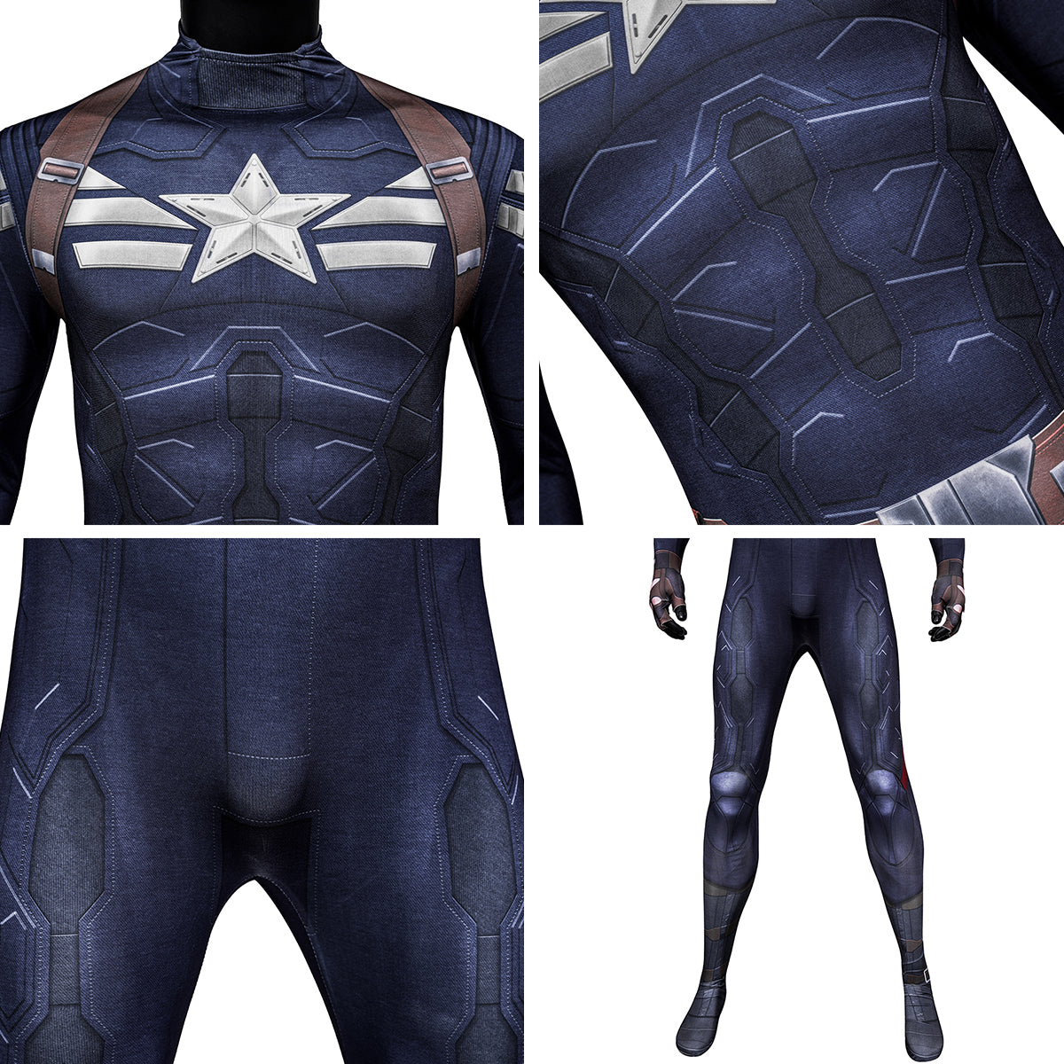 MAV Captain America: The Winter Soldier Captain America Steven Rogers Stealth Uniform Cosplay Costume Costume - Tophatter Daily Deals