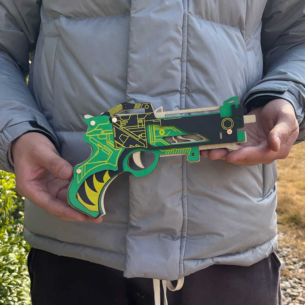 Hunting Gun 3D Rubber Band Gun Wooden Model Kit - Tophatter Daily Deals