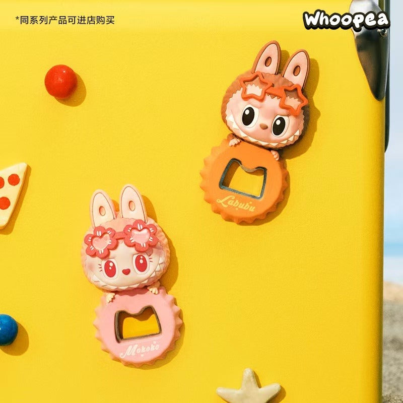 Labubu The Monsters Jump Into Summer Series Bottle Opener Fridge Magnet - Tophatter Daily Deals