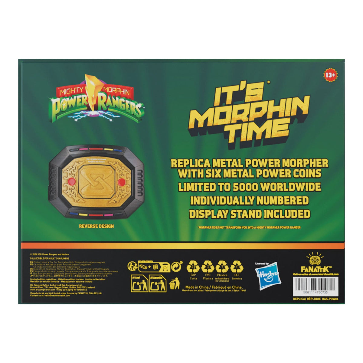 Power Rangers – Limited Edition Replica Interchangeable Power Morpher Collectible Replica - Tophatter Daily Deals