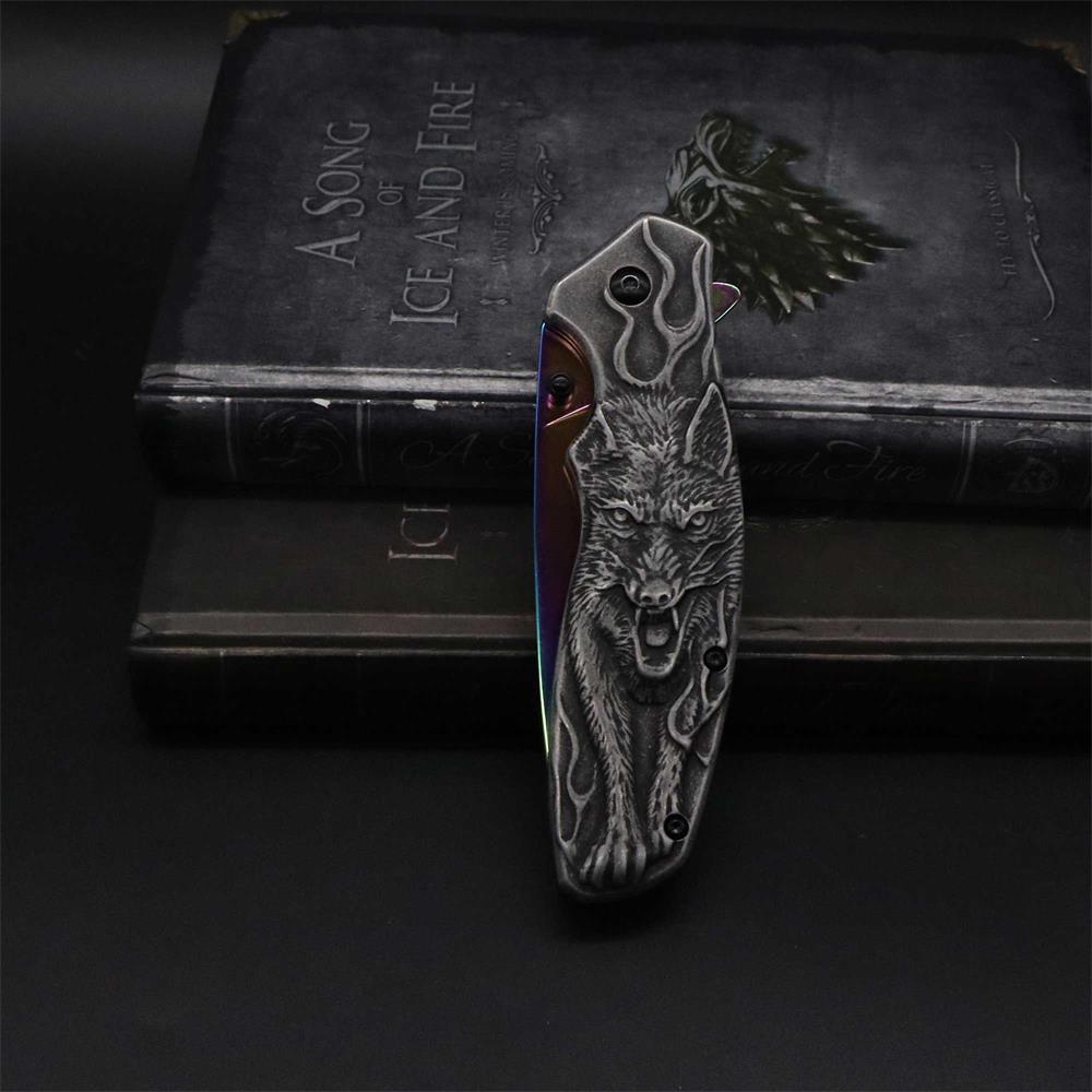 Lone Wolf Pocket Folding Knife - Tophatter Daily Deals