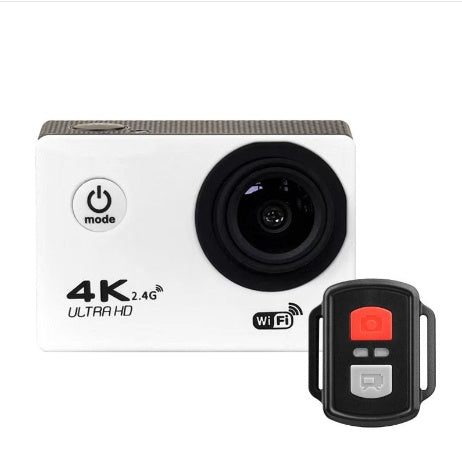 4K Sports DV Mini Camera Waterproof Camera White 0 - Tophatter Daily Deals