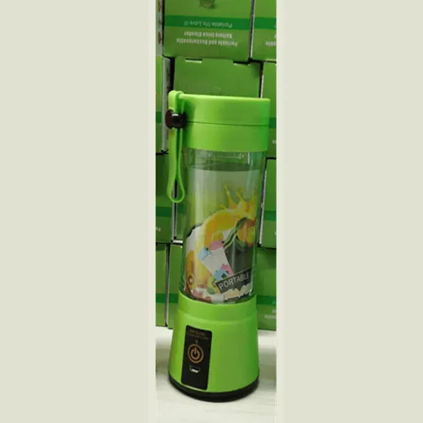 Portable Blender With USB Rechargeable Mini Kitchen Fruit Juice Mixer Home Simple Portable Electric Mini Juicer Green Six Knives Bluetooth Speaker Lamp - Tophatter Daily Deals