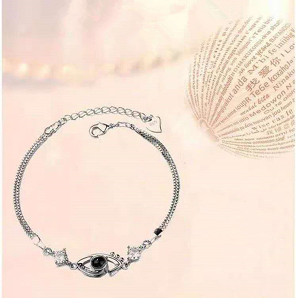 Bracelet Women's Custom Simple Girlfriends Couple Students Silver 7 - Tophatter Daily Deals