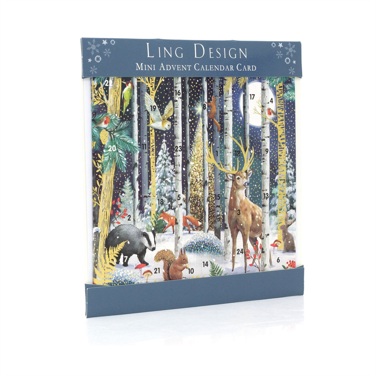 Magical Forest Christmas Advent Calendar Greetings Card | Door Advent Calendar Advent Calendar - Tophatter Daily Deals