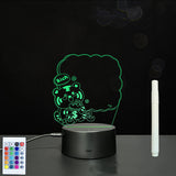 3D Acrylic Board Handwriting Message Board LED Light 0 - Tophatter Daily Deals