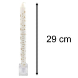 Gold Star Advent Dinner Candle | Numbered Christmas Calendar Candle - 29cm Advent Candle - Tophatter Daily Deals