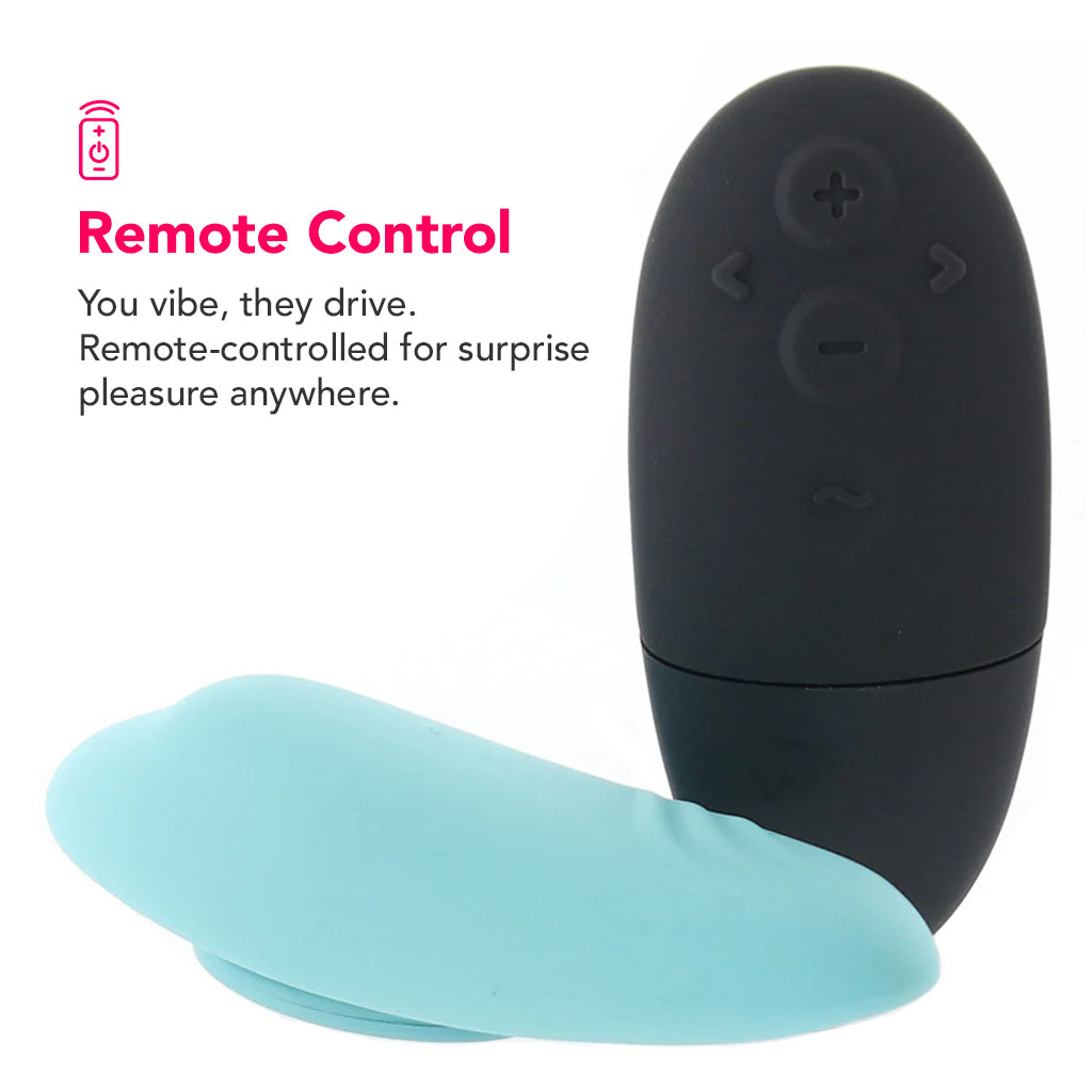 We-Vibe Moxie+ Wearable Clitoral Vibe in Aqua Vibrators > Wearable & Panty Vibrators - Tophatter Daily Deals