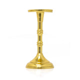 Gold Metal Dinner Candlestick | Pillar Candle Holder Aluminium Candlestick 20cm Candlestick - Tophatter Daily Deals