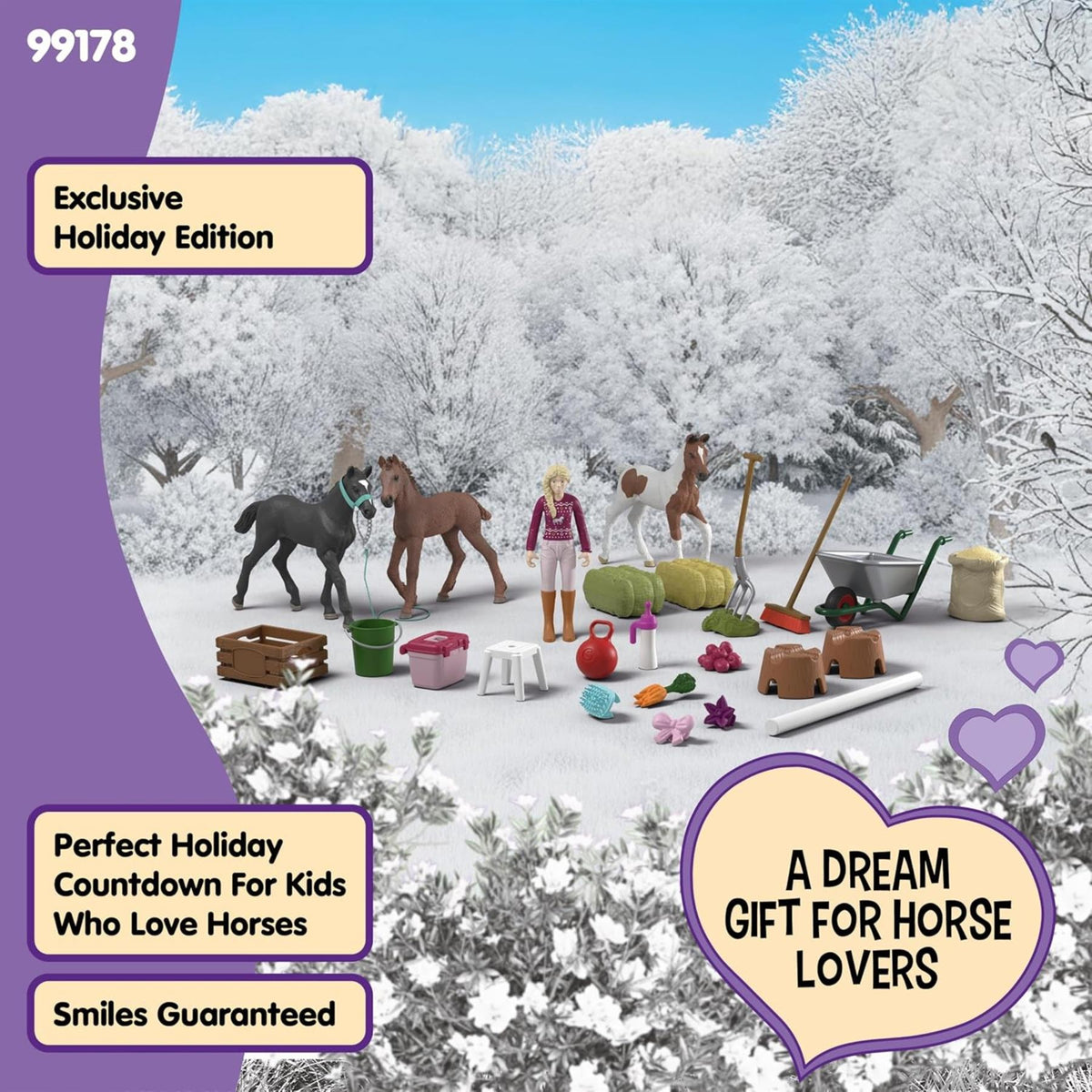 Schleich Horse Club Toy Advent Calendar, Horse Advent Calendar 2025, 34 Pieces Advent Calendar - Tophatter Daily Deals