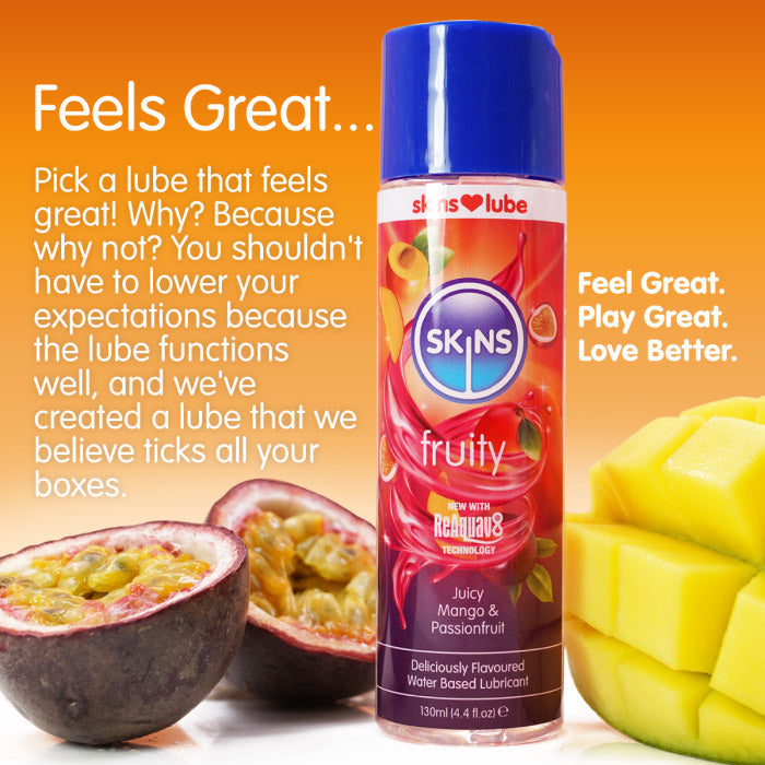 Skins Mango and Passion Fruit (4.4oz) Water-Based Flavored Lubricant > Lube > Flavoured - Tophatter Daily Deals
