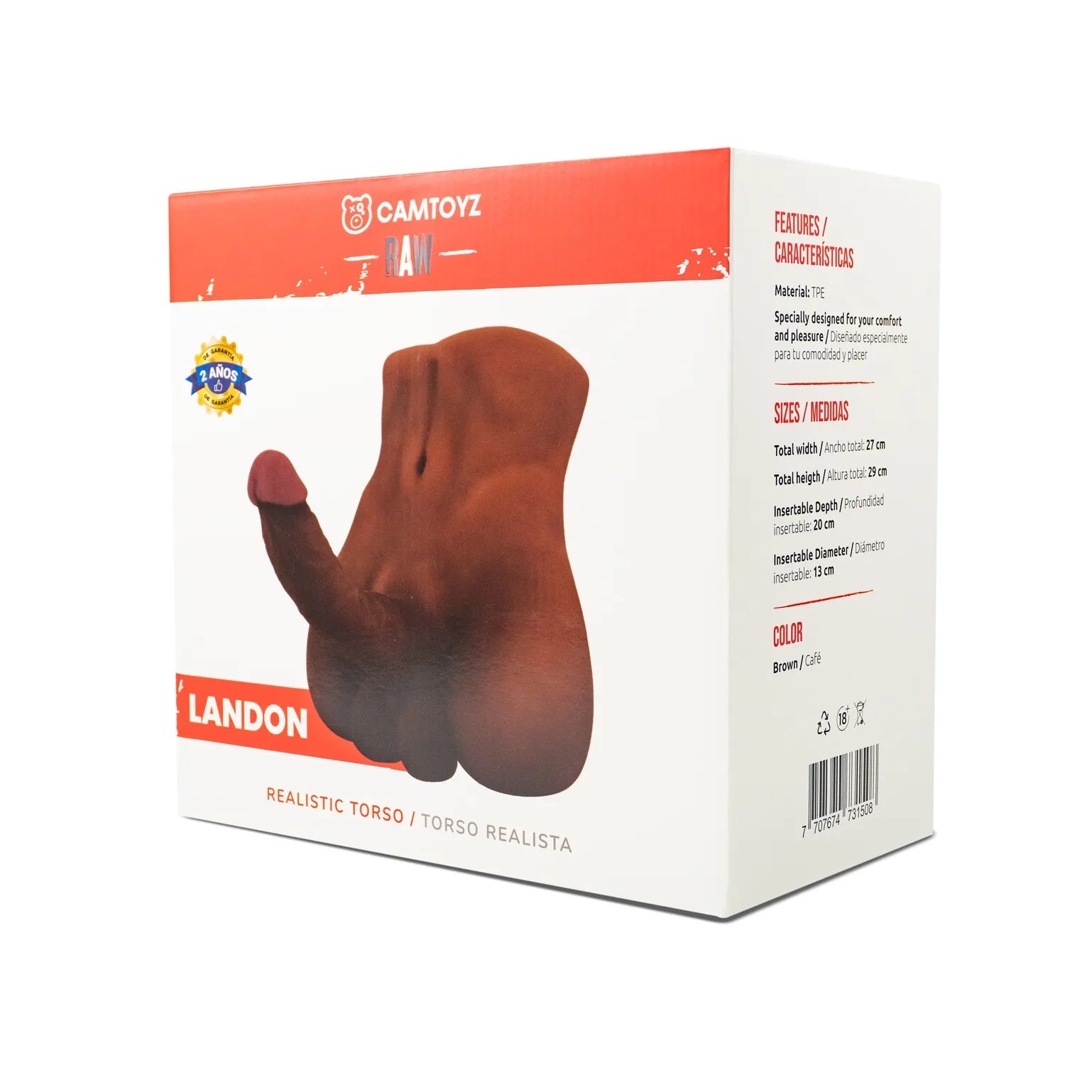 Raw Realistic Torso Landon – Soft-Touch Masturbator Torso > Sex Toys For Men > Assbators - Tophatter Daily Deals