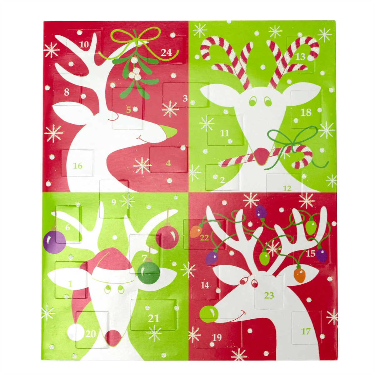 Reindeer Advent Calendar Card with Envelope | Christmas Advent Calendar Advent Calendar - Tophatter Daily Deals