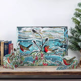 Midwinter Robins Pop-up 3D Advent Calendar | Bird Christmas Calendar - 40x30cm Advent Calendar - Tophatter Daily Deals