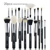 30 PCs Makeup Brush Set Soft Hair Eye Shadow Blush Face Powder Full Set 20 Pieces Big Collection 0 - Tophatter Daily Deals