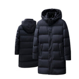 Insulating Men's Mid-Length Down Coat - Boxy, Polyester 3D Changing Face Moving Picture Frame - Tophatter Daily Deals