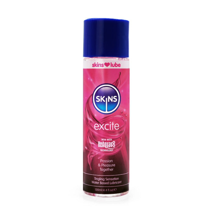 Skins Excite Tingling Water-Based Lubricant – 4.4oz Personal Lubricant > Lube > Water Based - Tophatter Daily Deals