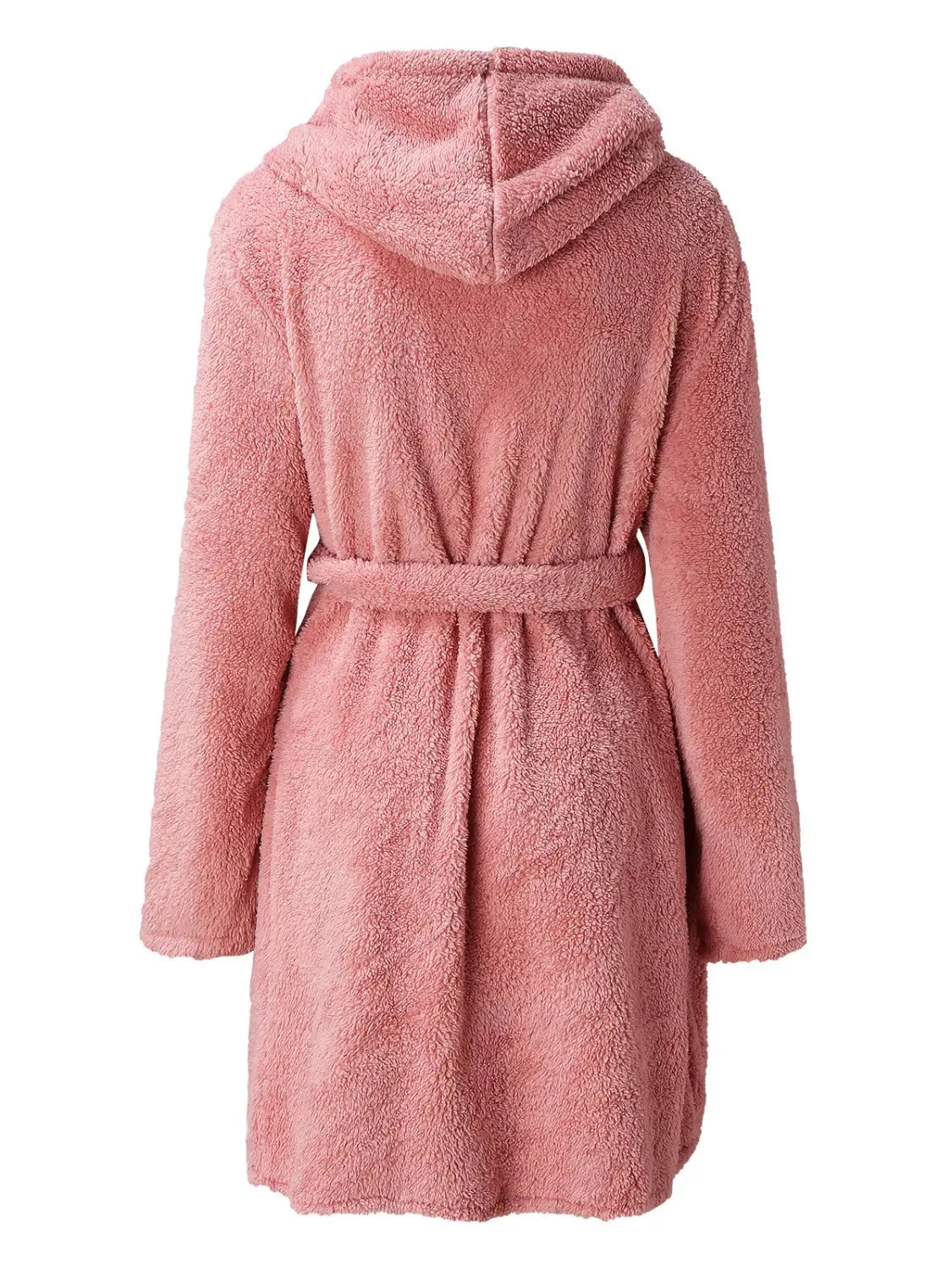 Tie Waist Hooded Robe Sleep Dresses - Tophatter Daily Deals