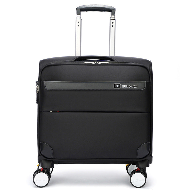 Business Luggage Men's Oxford Cloth Luggage Travel Boarding Women's Suitcase 1316 Black 18 Inches 0 - Tophatter Daily Deals