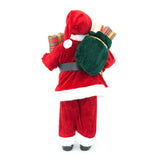 45cm Traditional Father Christmas Figure | Standing Santa Claus Ornament | Santa Figurine Father Christmas Decorations Indoor Ornament - Tophatter Daily Deals