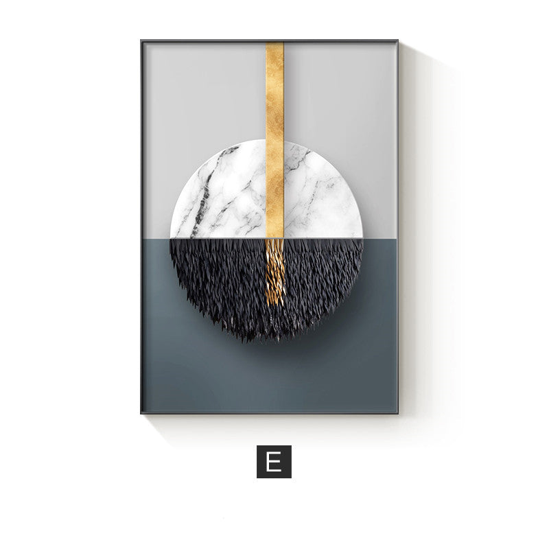 Abstract Geometric Canvas Painting Picture Home Decor Wall Poster E 0 - Tophatter Daily Deals